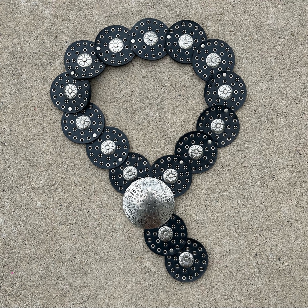 Black and Silver Statement belt